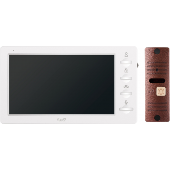 Комплект видеодомофона CTV-DP3702 GAMMA белый + бронза Комплект видеодомофона CTV-DP3702 GAMMA белый + бронза