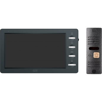 Комплект видеодомофона CTV-DP3702 GAMMA черный + серебро Комплект видеодомофона CTV-DP3702 GAMMA черный + серебро